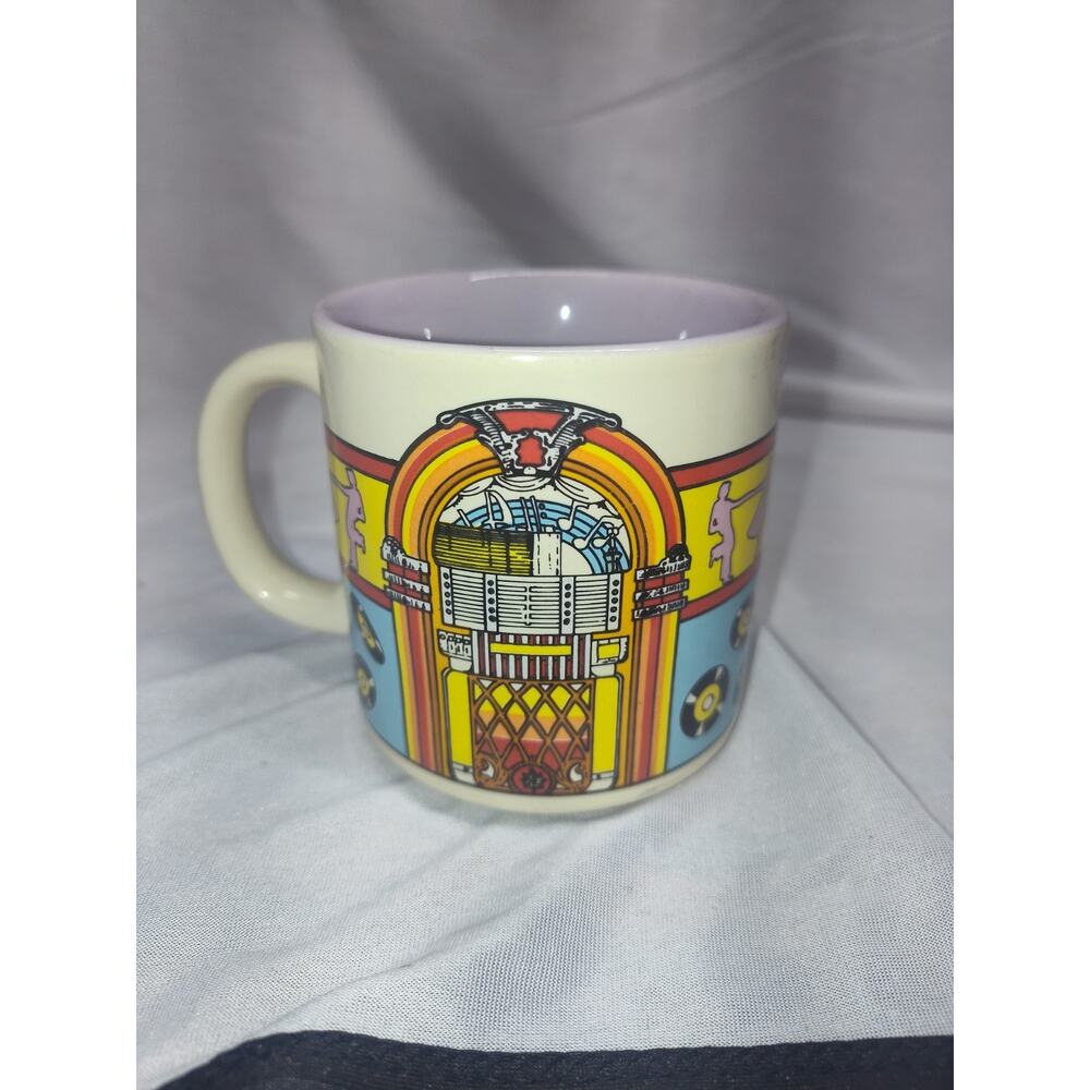 Juke Box Coffee Cup Vintage Sarsaparilla Deco Designs Mug Five & Dime 1996